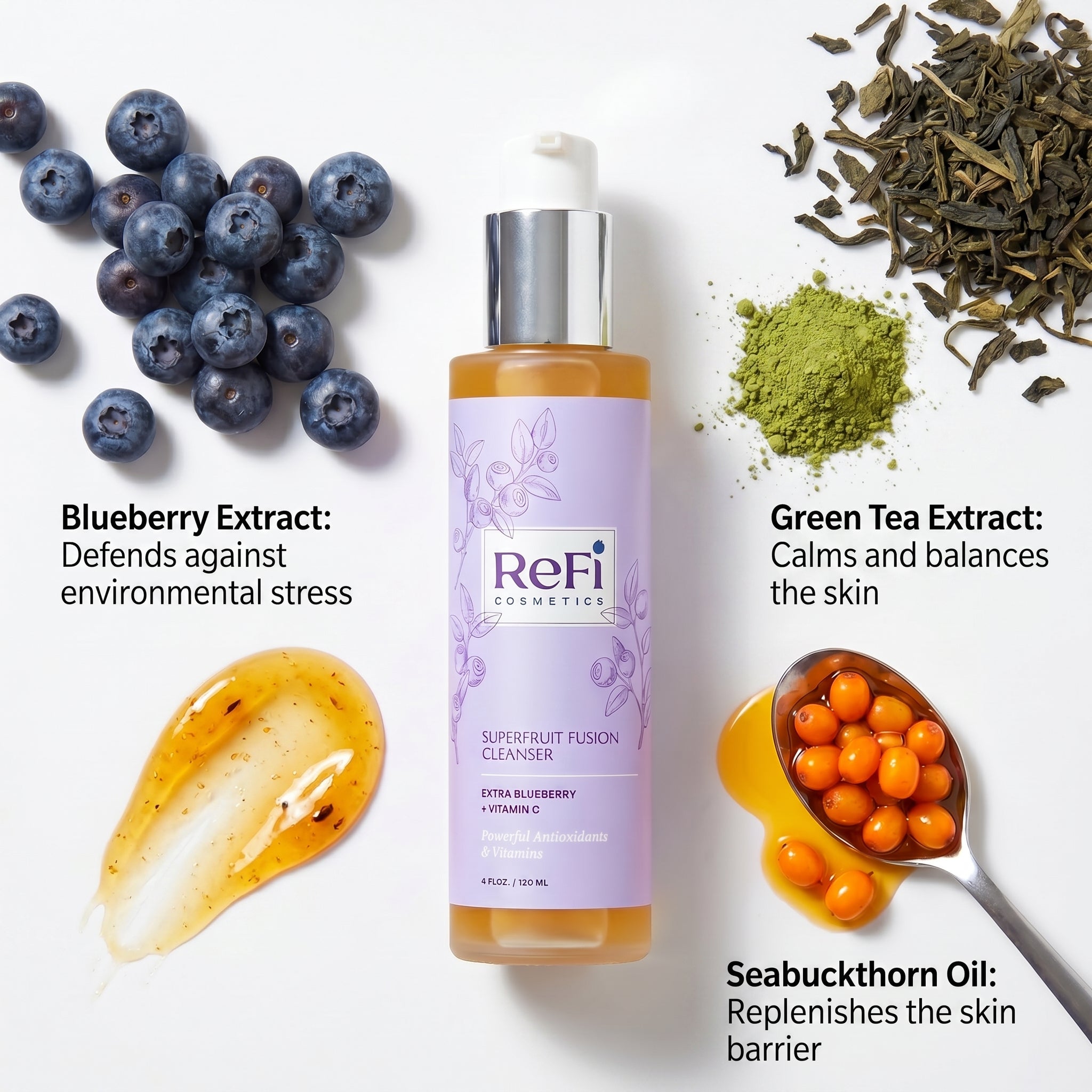 Superfruit Fusion Facial Cleanser – ReFi Cosmetics